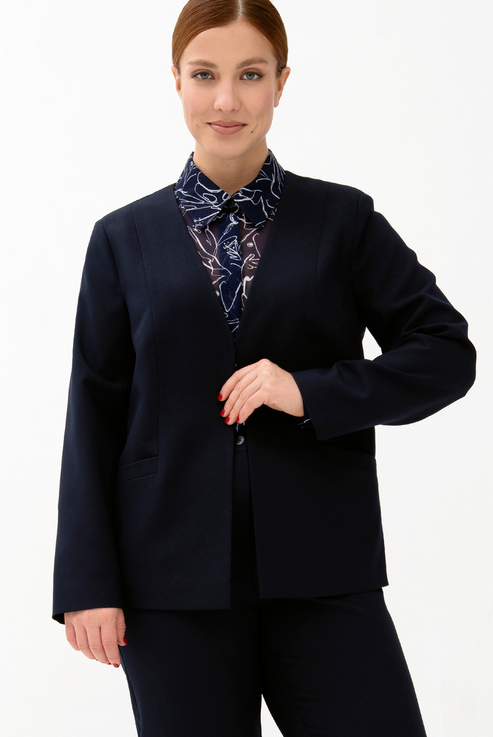 Жакет женский 4706з, чернильный #513Чер044706з