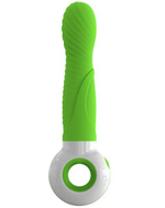 Зелено-белый вибромассажёр O-zone