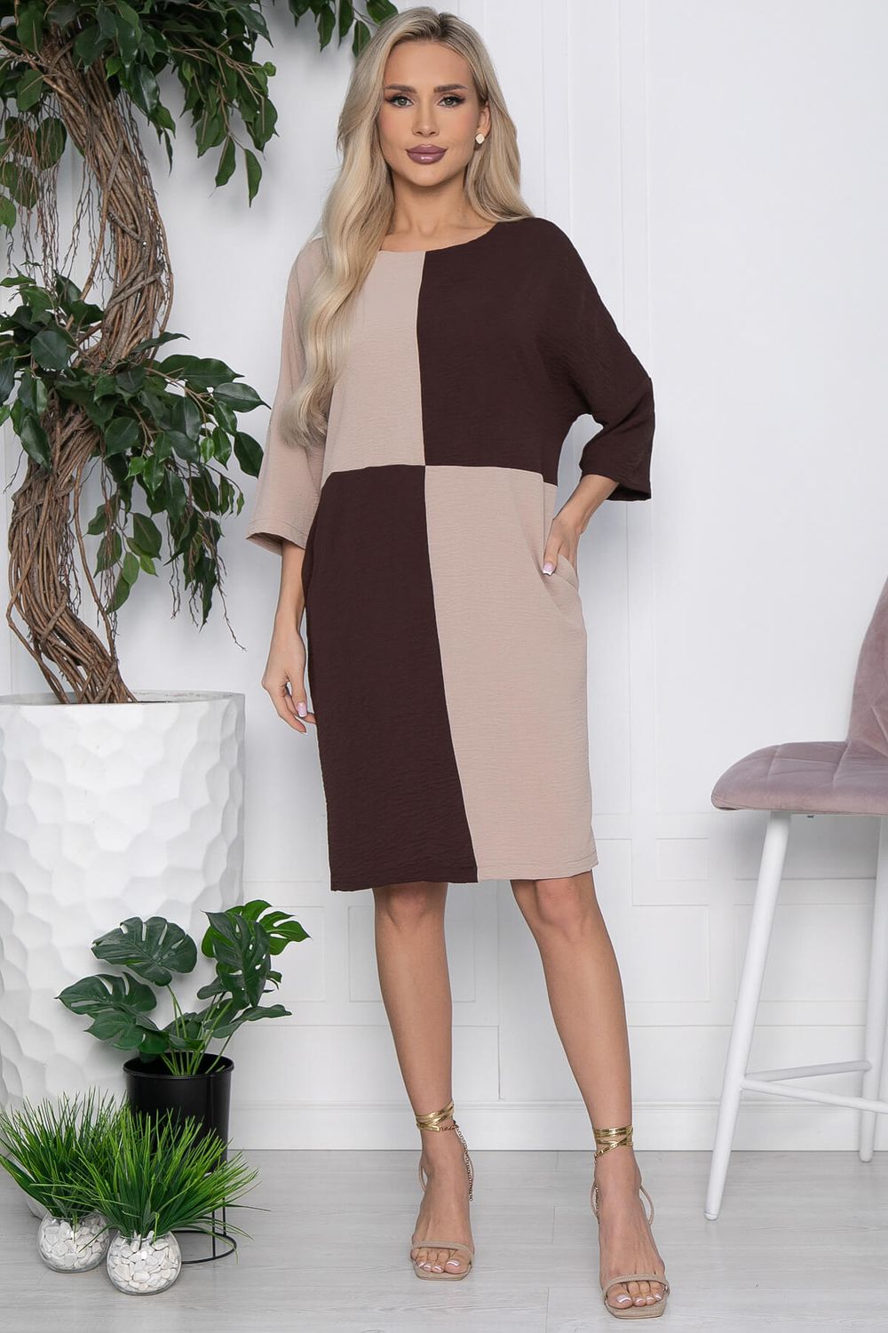 Платье Кайла (коричневое) П10677 LT Collection