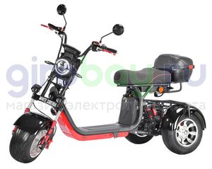 Электроскутер WHITE SIBERIA PRO TRIKE 3000W (Черный) фото №6