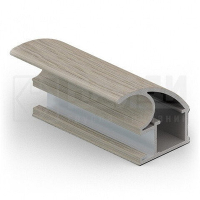 Вертикальный профиль С-crimp (5,40 м) Дуб дымчатый ПВХ