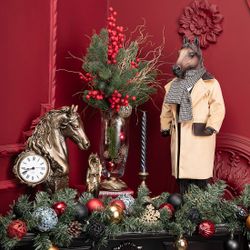 Кукла интерьерная коллекционная Конь Сэр Джон