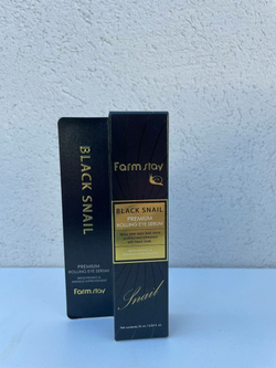 FarmStay Антивозрастная сыворотка для кожи вокруг глаз с муцином улитки Black Snail Premium Rolling Eye Serum 25 мл.