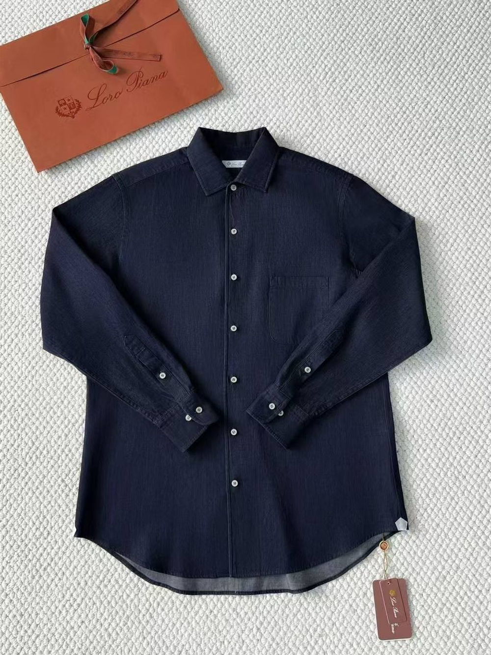 Джинсовая рубашка Loro Piana