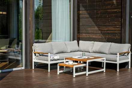 Лаунж зона из алюминия Joygarden МАЯ, белый, светло-серый