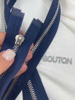 Молния темно-синяя серебро