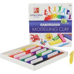 Plastilin 12 rəng. "Классика"