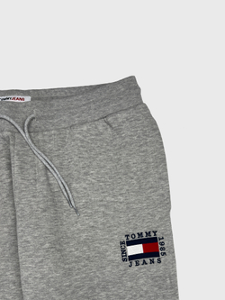 Брюки Tommy Jeans Slim Box Flag Grey Heather