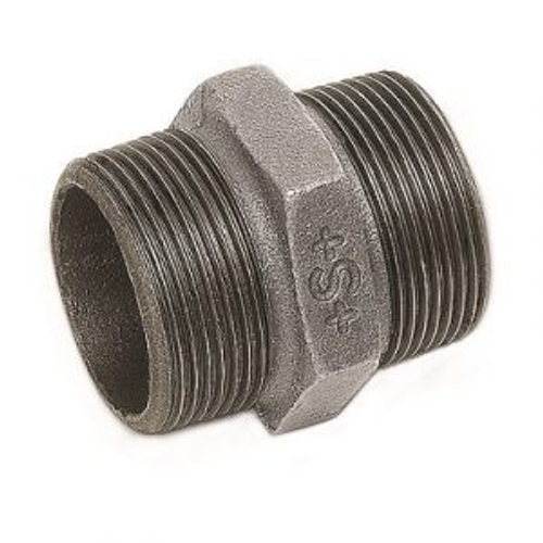 Ниппель чугунный оцинкованный наружная/наружная резьба