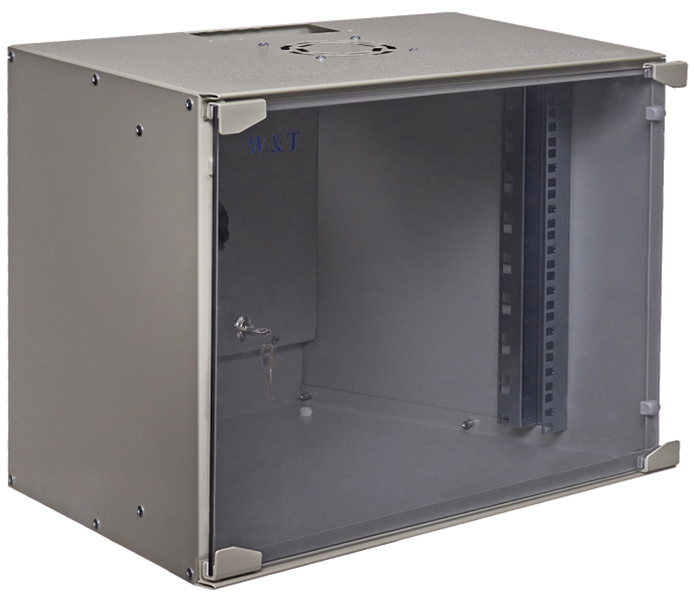 Шкаф настенный 19", 9U W&T P095240GWTWOF