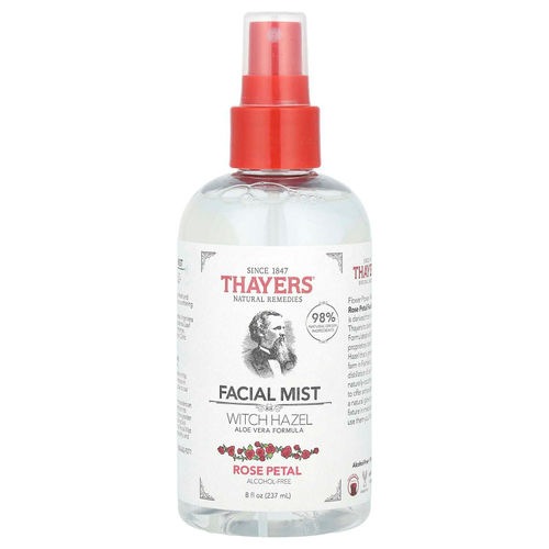 Thayers, Спрей для лица с гамамелисом, без спирта, лепестки роз, 237 мл (8 жидк. унц.)