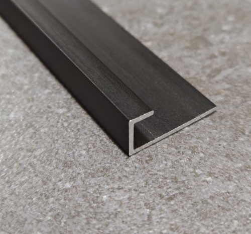 АПL  6мм "DО-1" 2,7м Черный мат. L-об. анод. алюм.