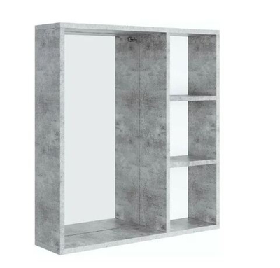 Шкаф-зеркало ДЕВИС бетон чикаго 65.00У
