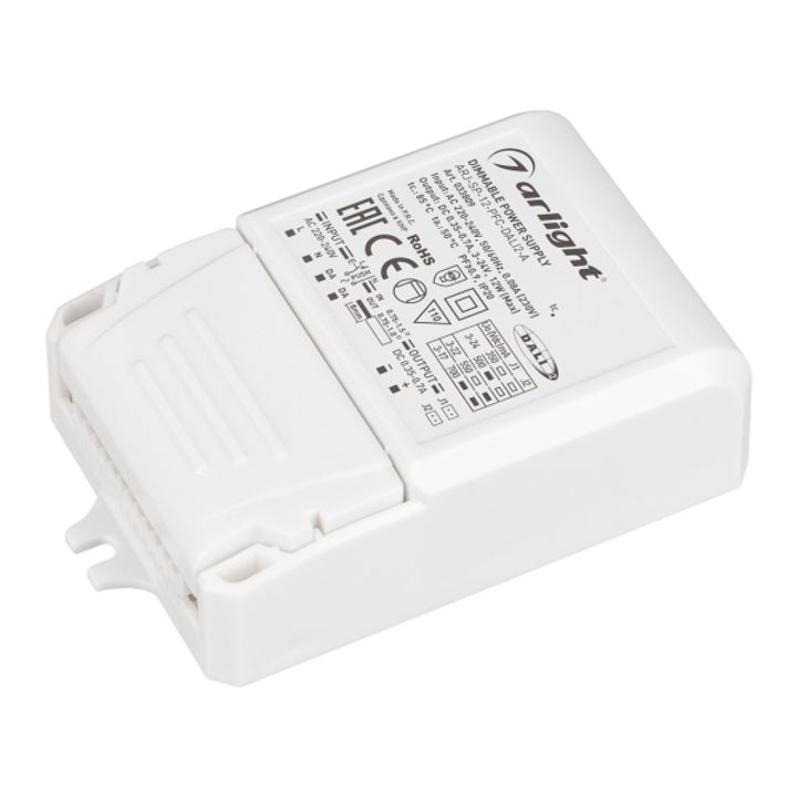 Драйвер Arlight ARJ-SP-12-PFC-Dali2-A 3-24V 12W IP20 0,35-0,7A 033809