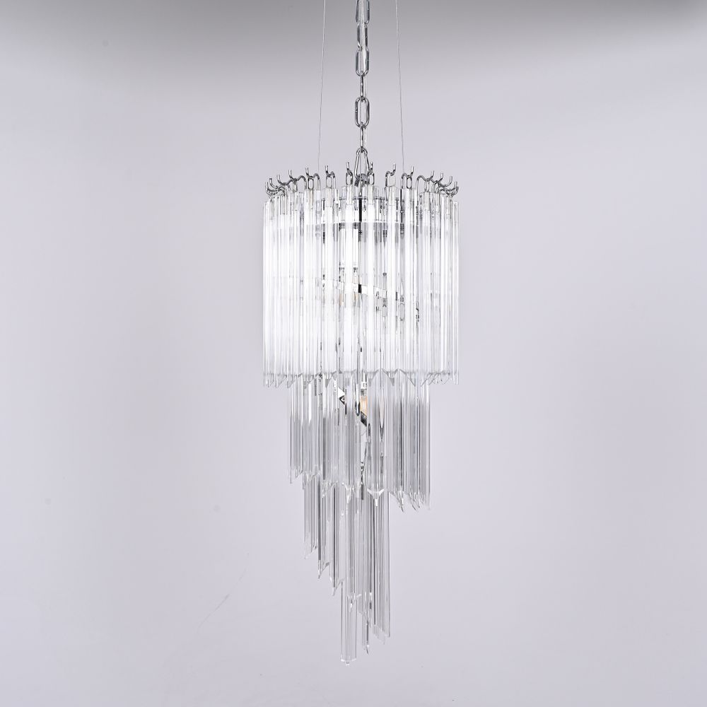 Подвесная Люстра Odeon Chandelier Helix Clear 29 By Imperiumloft