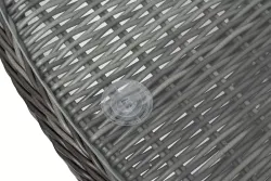 "Дольче" обеденная группа из искусственного ротанга, цвет графит