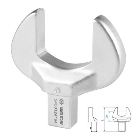 Цена на KING TONY (34501241M) Насадка рожковая серии "FIT", 41 мм, 14х18 мм