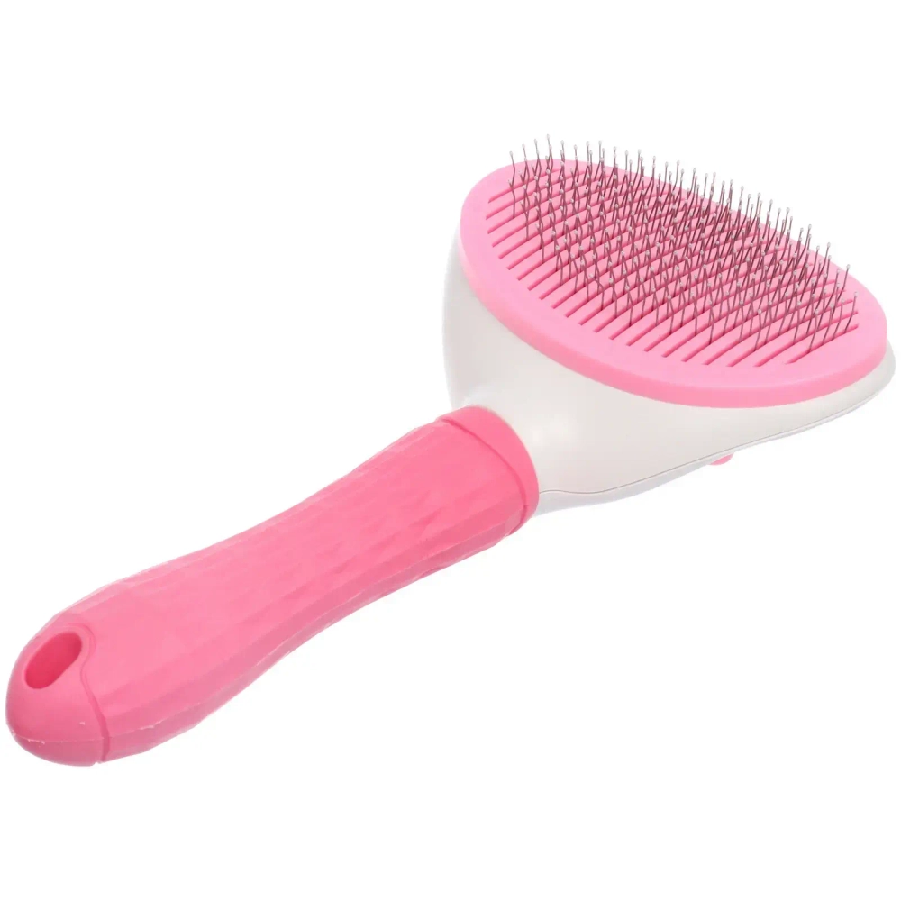 Пуходёрка самоочищающаяся для собак и кошек «ЛАПУСИКИ», цвет розовый, 20*11см (блистер)