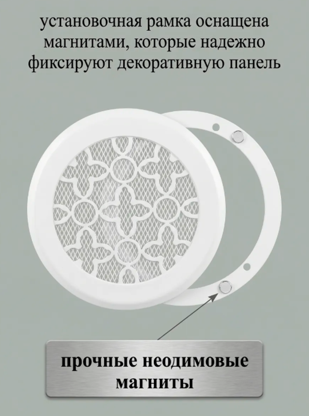 Вентиляционная Решетка КП ЛЕЙС 150х150 белый