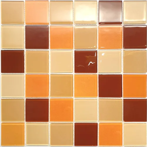 STP-BG004-48 Natural Стеклянная мозаика Steppa бежево-оранжевая коричневая