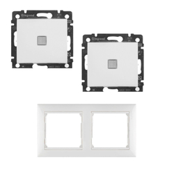 Legrand выключатель 4410 с рамкой 2 белый