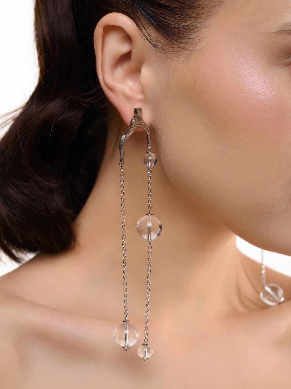 Серьги "Branches" Silver