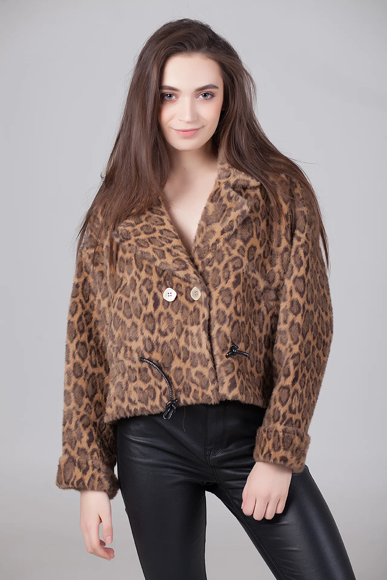Куртка с леопардовым принтом Nadya
