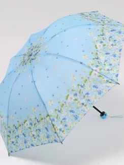 Зонт механический «Цветочная фантазия», 4 сложения, 8 спиц, R = 47 см, цвет МИКС