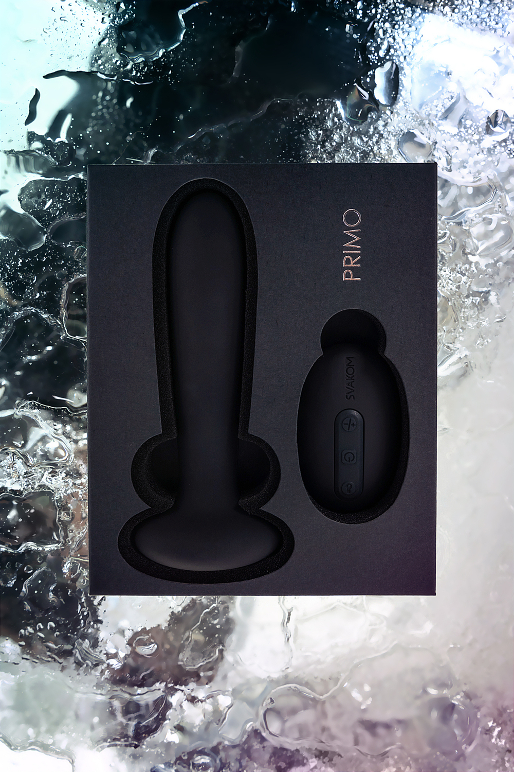 Анальная втулка Svakom Primo с подогревом черная 12 см