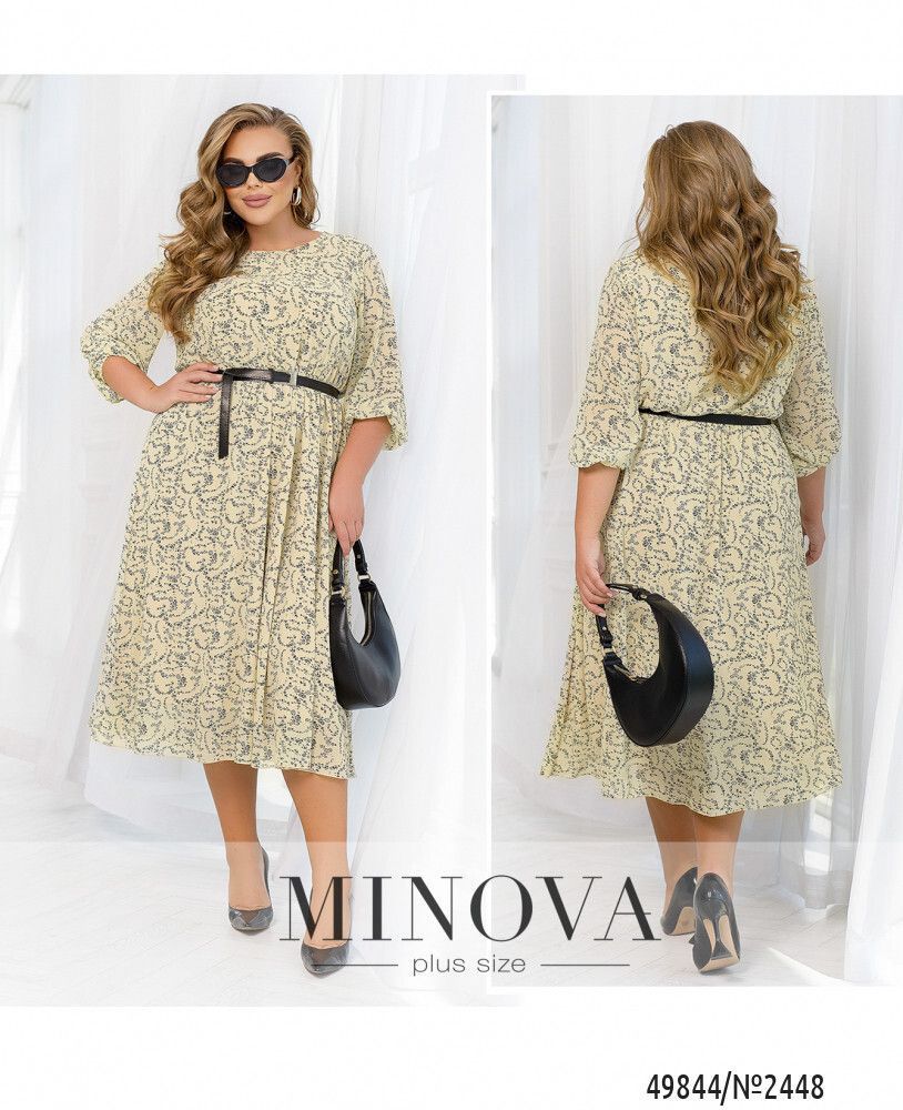 Платье 2448-кремовый Minova