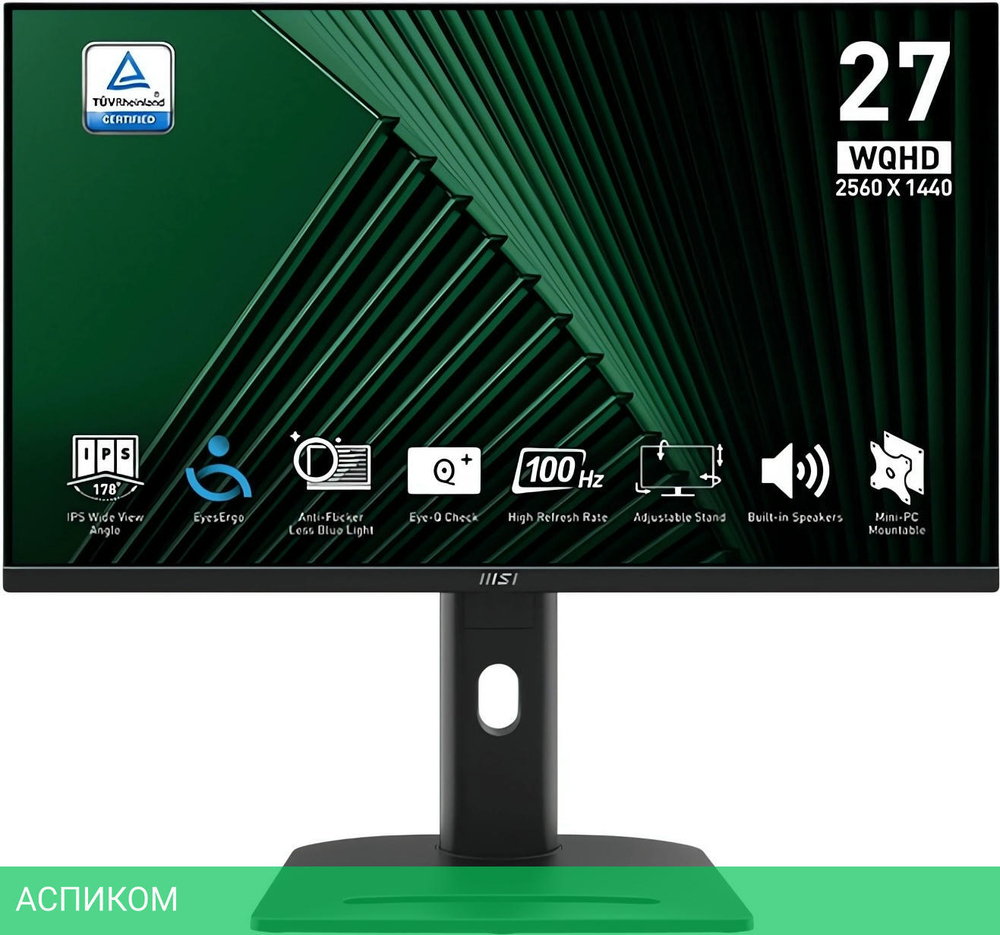 Монитор MSI Pro MP275QPG Black (9S6-3PC39M-069)