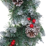 Венок хвойный новогодний «Рождество» 50 см, ПВХ (SQ747-50)