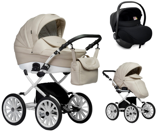 Детская коляска Indigo Special Plus 3 в 1 с автокреслом Avionaut Cosmo Is07 св.бежевый