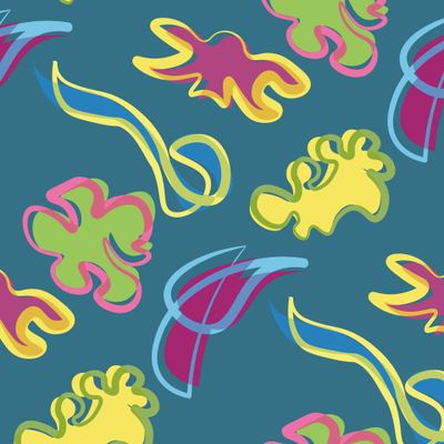 Разноцветные кляксы