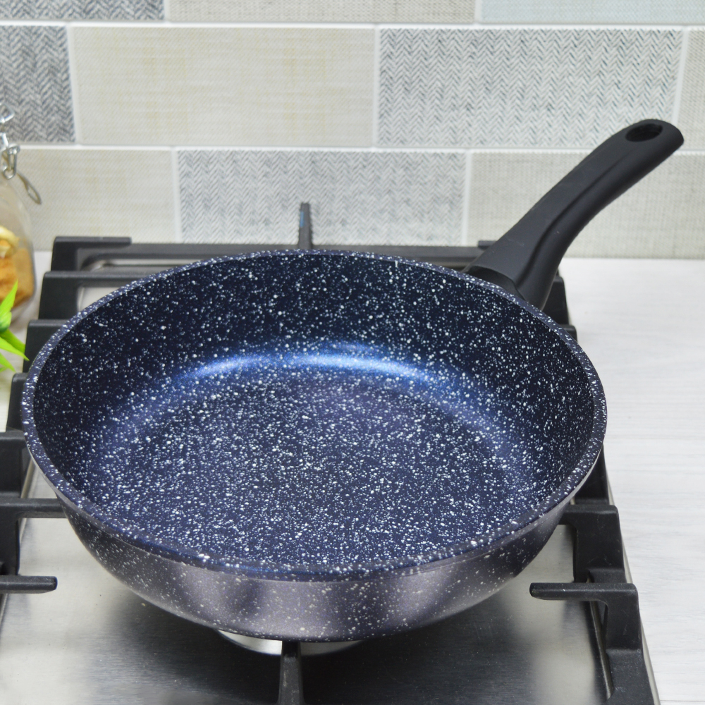 Сковорода 24см Сияние Blue с несъемной ручкой, с2451Bl