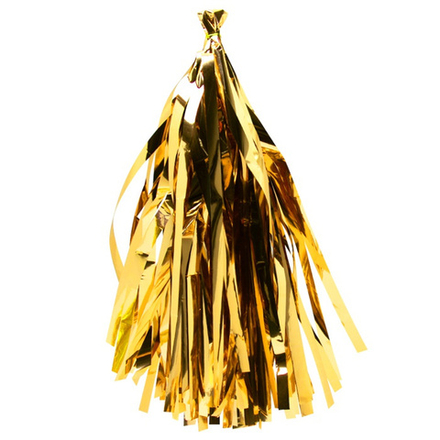 Гирлянда Тассел золото фольга 12 листов по 35 см #521146