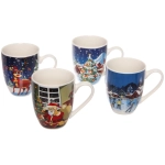 Кружка керамическая 350мл «Красота зимней ночи», микс рисунков