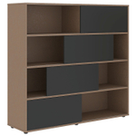 Шкаф-стеллаж с дверьми купе VELION