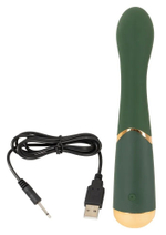 Зеленый стимулятор точки G Luxurious G-Spot Massager - 19,5 см.