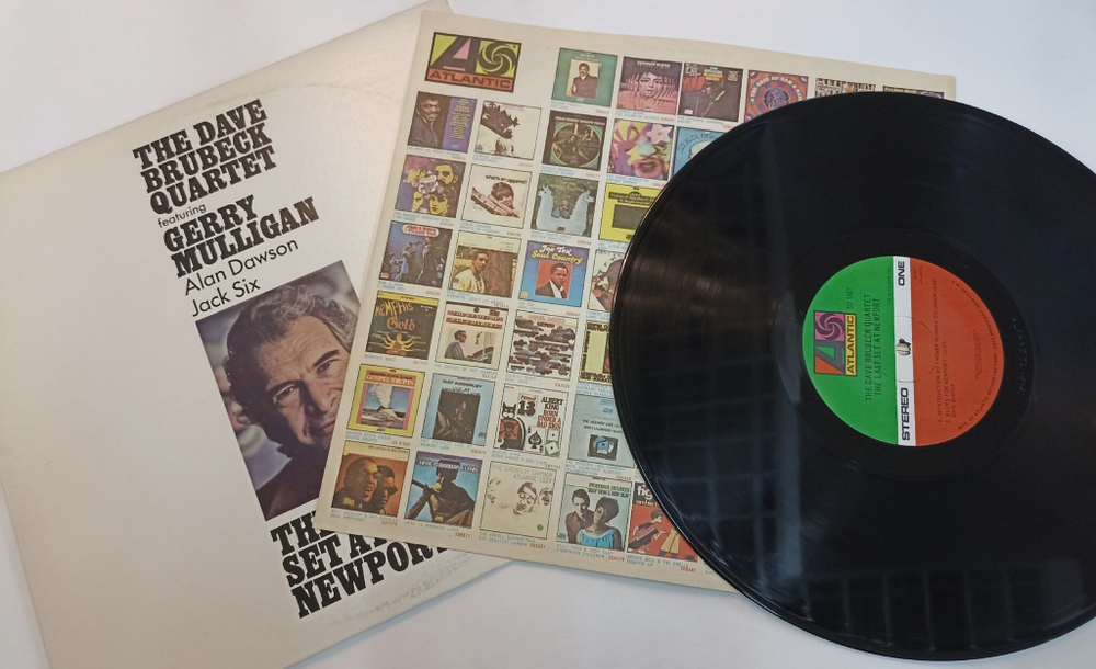 Винтажная виниловая пластинка LP The Dave Brubeck Quartet Featuring Gerry Mulligan, Alan Dawson, Jack Six The Last Set At Newport (USA 1972)