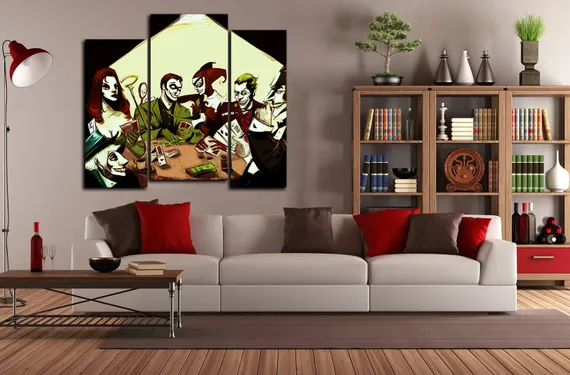 Модульная картина "Ночь покера"