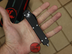 Нож Microtech Ultratech T/E - черная рукоять, танто клинок сатин + запчасти RK-387