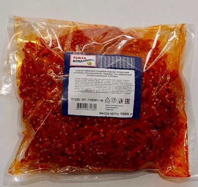 Кальмар стружка (по шанхайски) сушено-вяленый 1 кг.