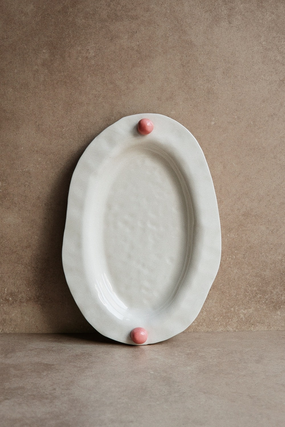 Тарелка Розовые пупырки