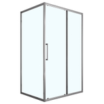 Душевое ограждение Loranto 120x90x190 раздвижная дверь, универсальная, прозрачное стекло 6 мм, профиль серый матовый (CS-AB02GG-129)