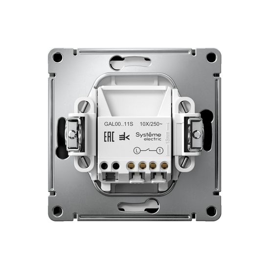 Выключатель 1-кл. ArtGallery 10AX быстрозажим. клем. механизм карбон SE GAL001011S