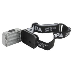 Фонарь налобный светодиодный ЭРА GB-708 Шторм, на батарейках, 4 режима, 5 Вт, СОВ, 3хААА