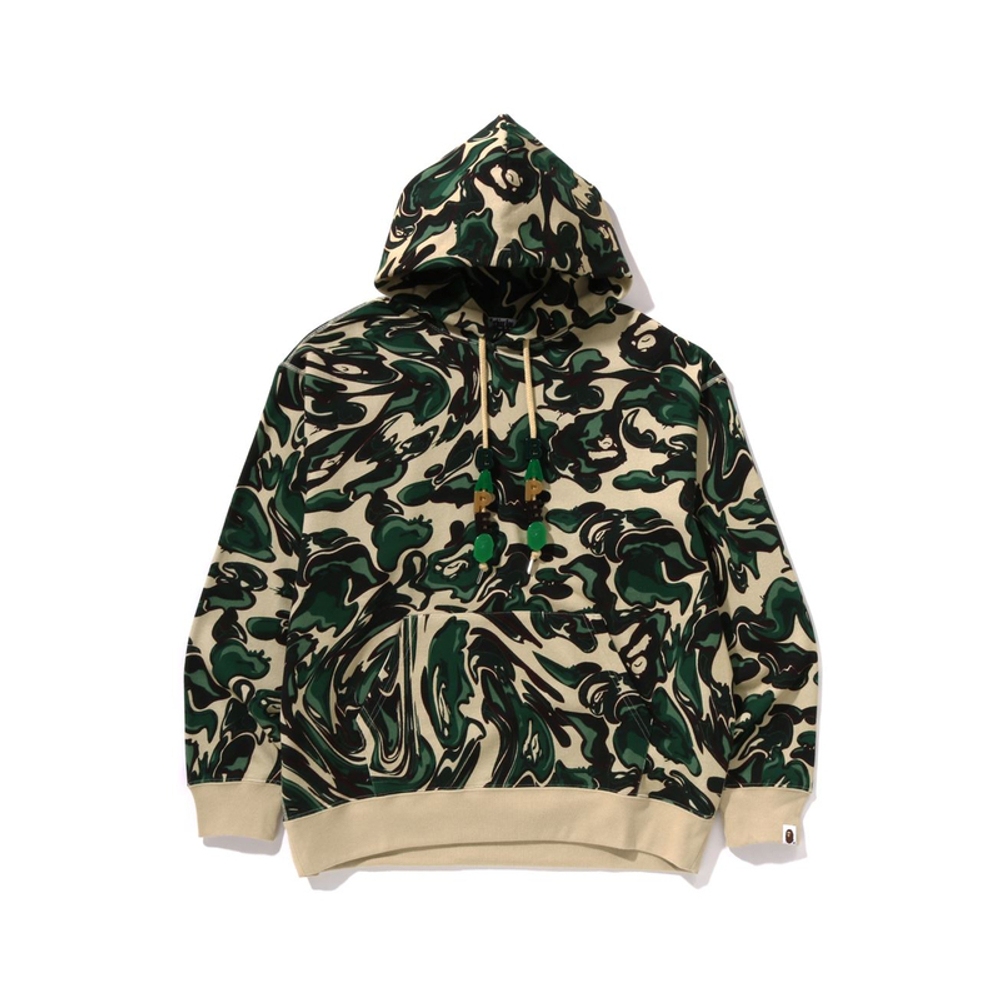 A Bathing Ape A Bathing Ape Bathing Ape Marbling Camo Relaxed Fit Pullover Худи