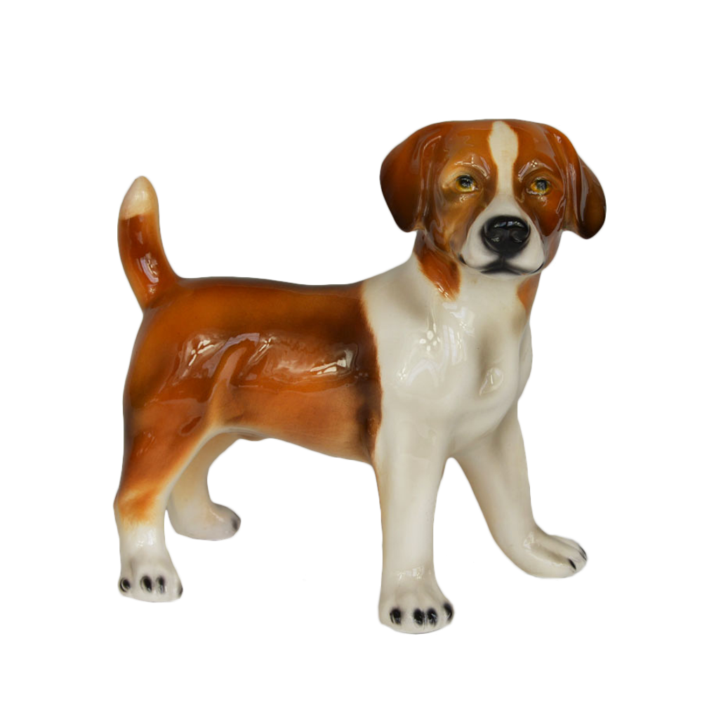 Boxer Статуэтка собаки породы Джек Рассел бело-рыжий