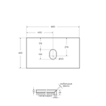 Столешница под раковину BelBagno 80 KEP-80-MGL-W0 Marmo Grigio Lucido